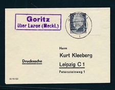 55901) Landpost Ra2 Goritz via Laage (Meckl.), DS 1964