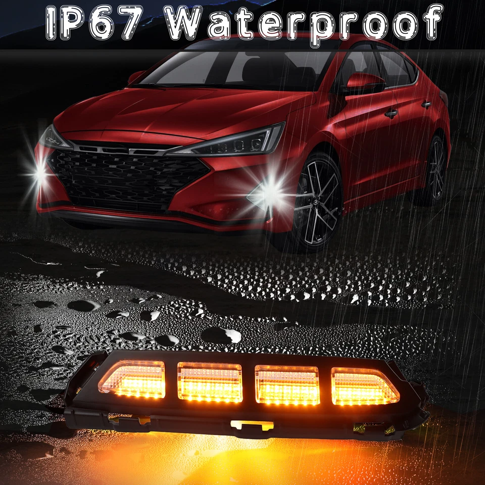 Luz de giro diurna LED para parachoques delantero Hyundai Elantra 2019 2020 Foto 3 de 4
