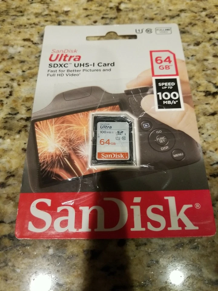 SanDisk Ultra 64 GB SDXC UHS-I Memory Card, Speed Up to 120MB/s, SDSDU, Class 10 - Image 2 of 4