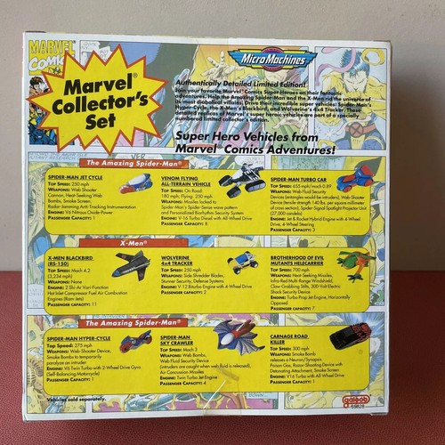 1993 Micro Machines Spider-Man Super Hero Vehicle Collectors Set Complete Sealed - Picture 7 of 7