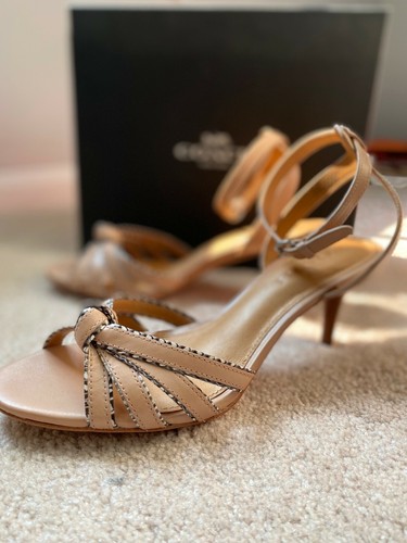 Beautiful Beige Coach Meg Sandals Size 7 Mint Condition - Picture 3 of 3
