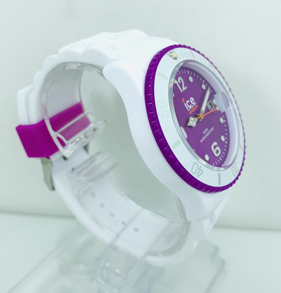 Ice-Watch Big 44mm White with Purple Dial Bezel Loop SI.WV Ice-Watch Big 44mm White with Purple Dial Bezel Loop SI.WV