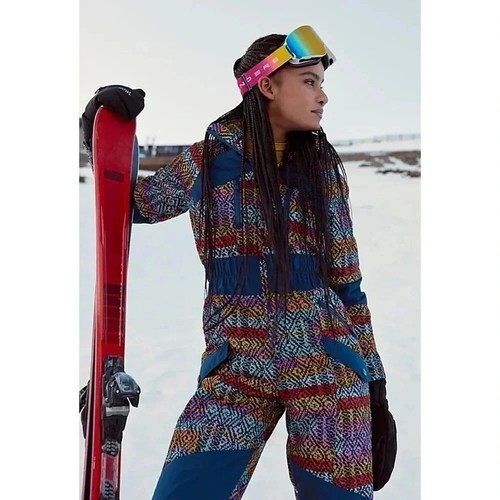 NWT Free People All Prepped Printed Ski Suit Jumpsuit One Piece FP Movement Med - Picture 2 of 16