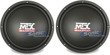 2) MTX AUDIO TN12-04 12" Terminator Series 800W Car Audio Subwoofer Package