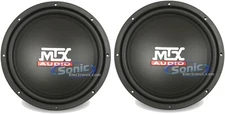 2) MTX AUDIO TN12-04 12" Terminator Series 800W Car Audio Subwoofer Package