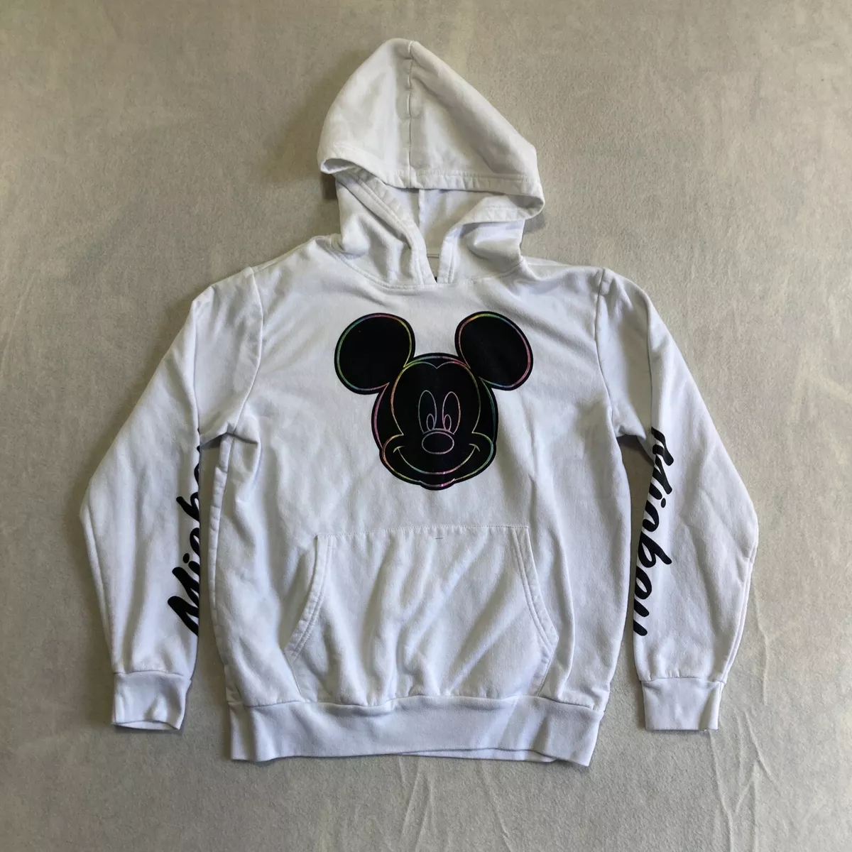 White mickey mouse hoodie sale