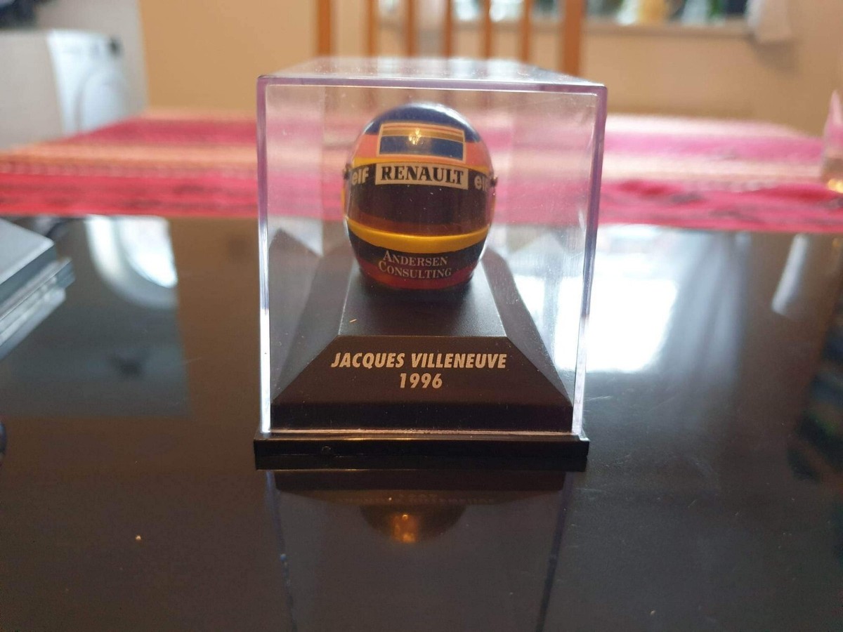 Casque miniature Jacques Villeneuve 1996 1:8ème - Collection