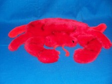 Dakin vintage plush Red Crab 1982 12"