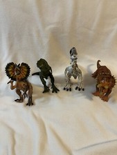Articulated Toy Dinosaurs Lot Of 4 Very Good Condition. Unknow Manufacturer