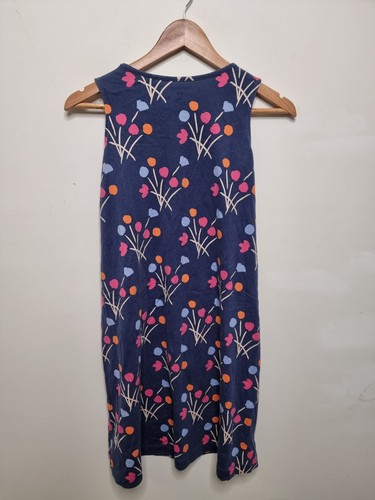 marimekko dress teen size 11-12 blue floral midi dress - Picture 6 of 7