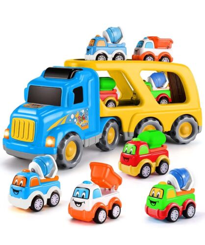 Ciftoys Carrier Truck Construction Toy For 3 Plus Year Old, 5 In 1 Carrier Truck