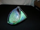 Vintage Glass Basket Made in Italy Murano Style Glassware [e220]