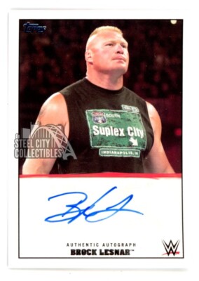 Brock Lesnar 2016 Topps Fear The Fury Autograph Card 38/99 | eBay