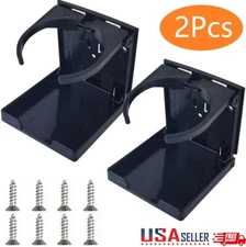 2Pcs Adjustable Beverage Holder Wall-Mounted Foldable Cup Holder For Car Use USA