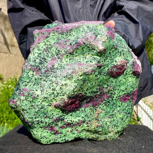 37.8LB Natural green Ruby zoisite (anylite) crystal Chakra mineral Healing Energ - Picture 4 of 14