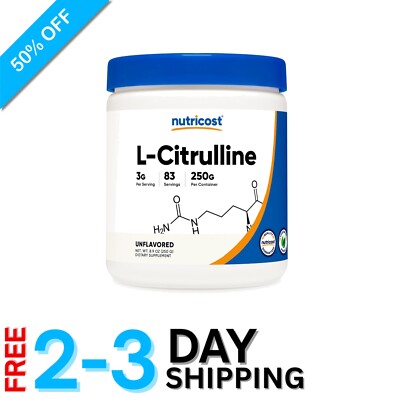 Pure L-Citrulline Powder 250 Grams - Pure Base for Enhanced Performance