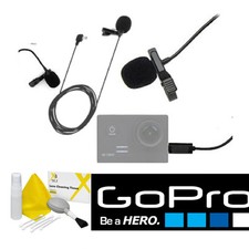 HD LAVALIER MICROPHONE FOR GOPRO HERO CAMERAS HERO4 HERO3 HERO2 HERO1 USB CON