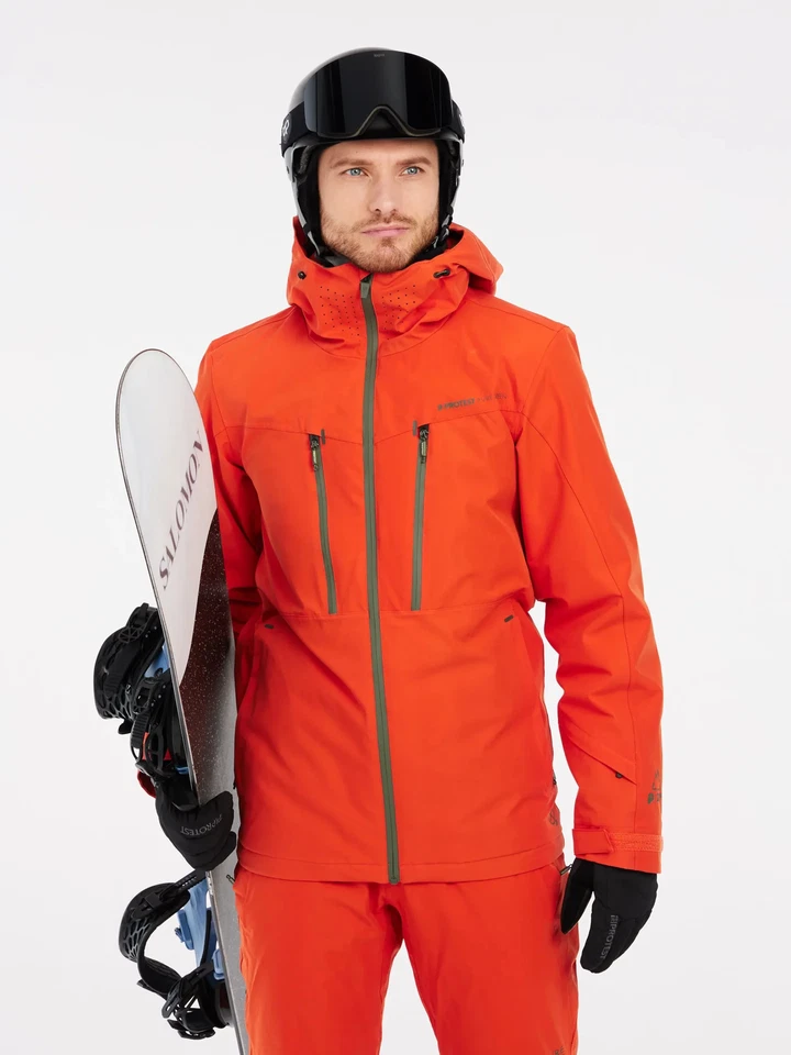 Protest Timothy Ski Snowboard Jacke Burnt Orange (orange) - Bild 2 von 4