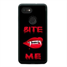 Halloween Bite Me Vampire Fangs Scary Case Cover For Google Pixel 3 3XL 2XL