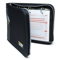Roadpro Lb-001bk Black 10.5 X 8.5 3-ring Zippered Binder For Loose-leaf Log Sh Roadpro Lb-001bk Black 10.5 X 8.5 3-ring Zippered Binder For Loose-leaf Log Sh
