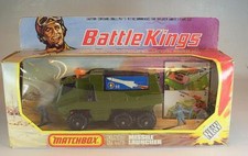 Matchbox Battle Kings Missile Launcher mit Zubehör und Figuren in OVP #1335