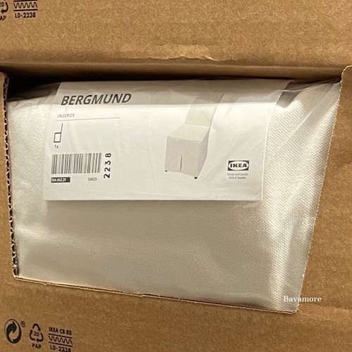 IKEA BERGMUND Chair cover, long, Inseros white (COVER ONLY) NEW- removable - Picture 4 of 4