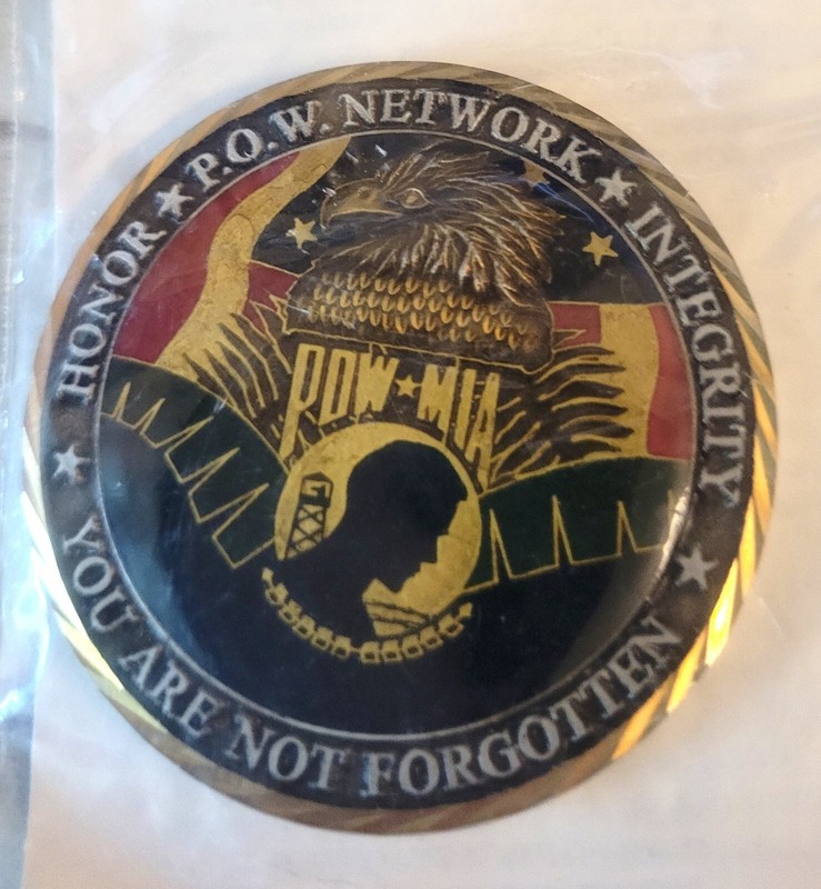 Vintage HONOR POW NETWORK POW/MIA Challenge  Coin 