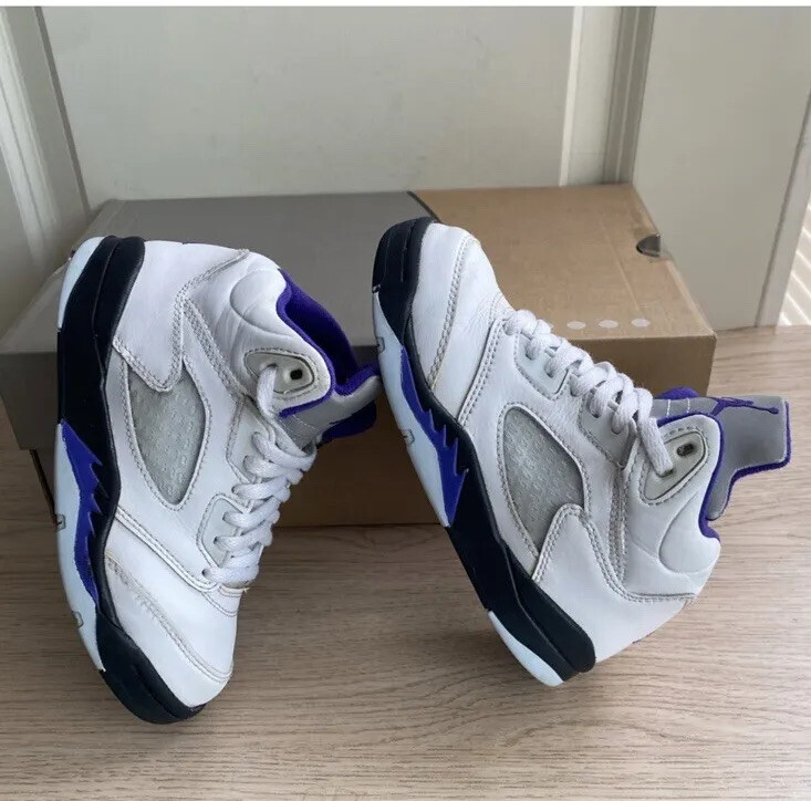 Nike Air Jordan 5 Retro PS Concord Kids Purple/Wht Sneakers