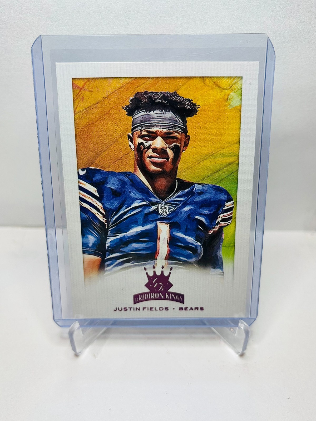 2021 Panini Chronicles Donruss Gridiron Kings JUSTIN FIELDS Pink RC #GK-4 Bears