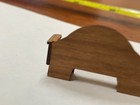 Shell Bench wood miniature 1/2"  or 1/4" scale? New and vintage — photo 4