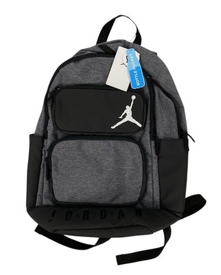 black and grey jordan backpack