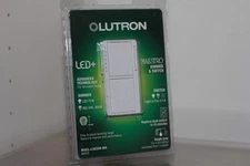 🔥Lutron MACL-L3S25H-WH LED+Dual Dimmer and Switch 75W LED Bulbs Single-Pole NEW