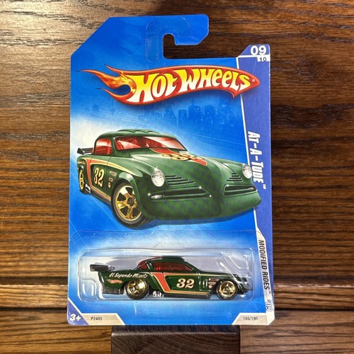 2009 Hot Wheels #165 Modified Rides 9/10 At-A-Tude Green Variant 5spk W1