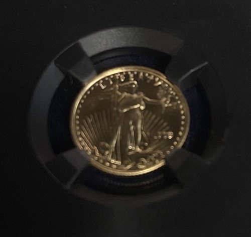 Last Of The Century 1999 Eagle $5 Tenth-Ounce MS 69 NGC 1/10 oz Fine Gold - Picture 4 of 4
