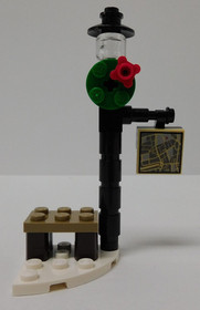 100% - 2017 LEGO Set 40262 CHRISTMAS TRAIN RIDE Market Man Conductor Minifigure+