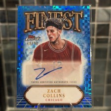 2024-25 Topps Finest Basketball Zach Collins Finest Autographs Blue /99