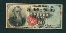 50¢ Fifth Issue Fractional Currency ** PAPER CURRENCY AUCTIONS
