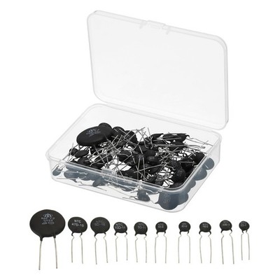uxcell NTC Thermistors Resistor 3950 10 Values 81 Pcs Inrush Current Black