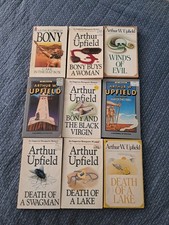 Lot of 9 Vintage Paperback Books Arthur Upfield Inspector Bonaparte Bony