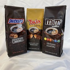 Chocolate Lovers Ground Coffee Trio-Snickers, M&M’s, Twix Flavored-30oz