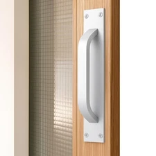 2 Pack Aluminium Alloy Barn Door Gate Handle, Heavy Duty Cabinet Closet Hardw...