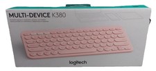 Logitech K380 Wireless Bluetooth Keyboard PC MAC Android iOS Apple TV Rose Pink
