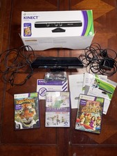 Microsoft Xbox 360 Kinect Sensor Bundle with 3 Games - Tested And Working