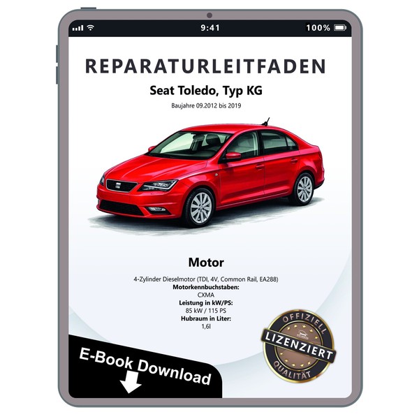 Seat Toledo KG (12-19) 4-Zyl. 1,6L Dieselmotor TDI 115 PS Reparaturanleitung PDF-image
