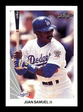 JUAN SAMUEL ⚾ 1990 Leaf Baseball #226 LA Dodgers