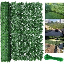 30M Artificial Hedge Roll Fake Ivy Leaf Garden Fence Privacy Screening Trellis