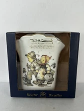 M.I. Hummel Reutter Porzellan Germany Mini Vase “Little Wanderers” Boxed