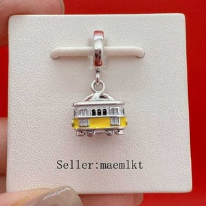 New 925 Sterling Silver Engravable Lisbon tram Charm,Charm for Bracelet