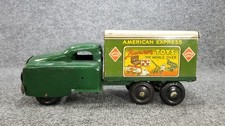 Banner Toys 1940s American Express Box Truck Pressed Steel Litho Made in USA