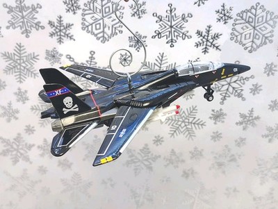 Large 6'' US Navy F-14 VF-X Tomcat Vandy 1 Fighter Jet Christmas Ornament Diecast